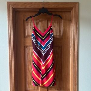 Colorful Striped Sleeveless Dress